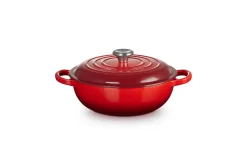 Le Creuset Signature Marmite Braadpan met Hoge Deksel, 22cm kersenrood