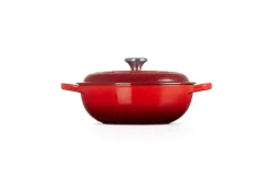 Le Creuset Signature Marmite Braadpan met Hoge Deksel, 22cm kersenrood