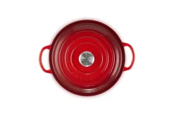 Le Creuset Signature Marmite Braadpan met Hoge Deksel, 22cm kersenrood