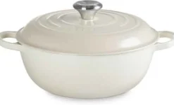 Le Creuset Signature Marmite Braadpan Hoog, 26cm meringue