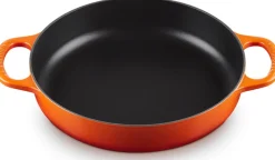 Le Creuset Signature Serveerpan, 28cm oranjerood