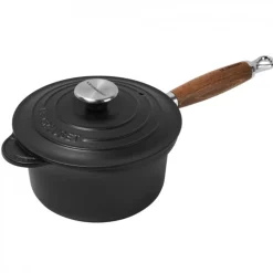 Le Creuset Signature Steelpan met Deksel, 18cm mat zwart