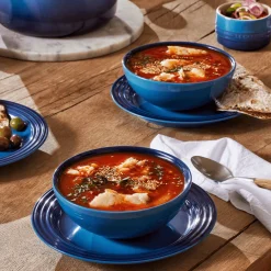 Le Creuset Stoneware Ontbijtbord, 22cm azure