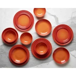 Le Creuset Stoneware Ontbijtbord, 22cm oranjerood