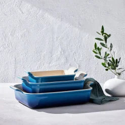 Le Creuset Stoneware Ovenschaal Rechthoekig, 19x15cm azure