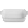 Le Creuset Stoneware Ovenschaal Rechthoekig, 32x25cm white