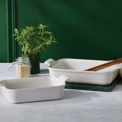 Le Creuset Stoneware Ovenschaal Rechthoekig, 32x25cm white