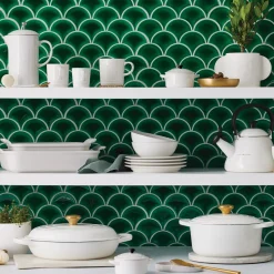Le Creuset Stoneware Ovenschaal Rechthoekig, 32x25cm white