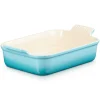 Le Creuset Stoneware Ovenschaal Rechthoekig, 19x15cm caribbean blue