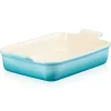 Le Creuset Stoneware Ovenschaal Rechthoekig, 32x25cm caribbean blue
