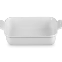 Le Creuset Stoneware Ovenschaal Rechthoekig, 26x20cm white