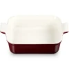 Le Creuset Stoneware Ovenschaal Vierkant, 23x23cm garnet