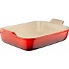 Le Creuset Stoneware Ovenschaal Rechthoekig, 26x20cm kersenrood