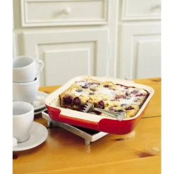 Le Creuset Stoneware Ovenschaal Rechthoekig, 26x20cm kersenrood
