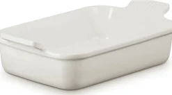 Le Creuset Stoneware Ovenschaal Rechthoekig, 26x20cm meringue