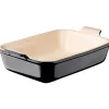 Le Creuset Stoneware Ovenschaal Rechthoekig, 19x15cm ebbenzwart