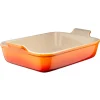 Le Creuset Stoneware Ovenschaal Rechthoekig, 19x15cm oranjerood