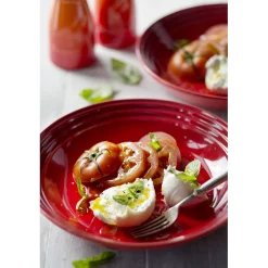 Le Creuset Stoneware Pastabord, 22cm kersenrood