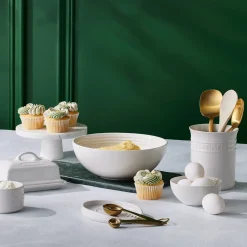 Le Creuset Stoneware Saladeschaal, 24cm white