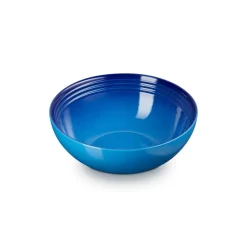 Le Creuset Stoneware Saladeschaal, 24cm azure