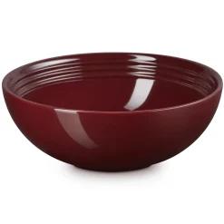 Le Creuset Stoneware Saladeschaal, 24cm garnet