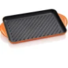 Le Creuset Tradition Grillplaat, 32x22cm oranjerood