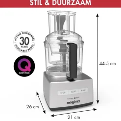 Magimix CS 5200 XL Foodprocessor, mat chroom