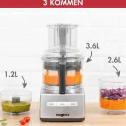 Magimix CS 5200 XL Foodprocessor, mat chroom