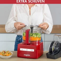 Magimix CS 5200 XL Premium Foodprocessor, rood