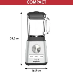Magimix Power Blender 3, mat chroom