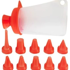Mastrad Deco Pocket Spuitzakset Herbruikbaar F38170, 11-delig rood
