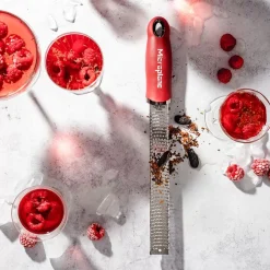 Microplane Premium Classic Zesteur Fijn, pomegranate red