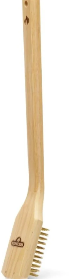 Napoleon Essential Messing Grillborstel met Houten Handvat