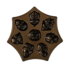 Nordic Ware Monster Mask Cakelet Bakvorm, 8-vaks brons