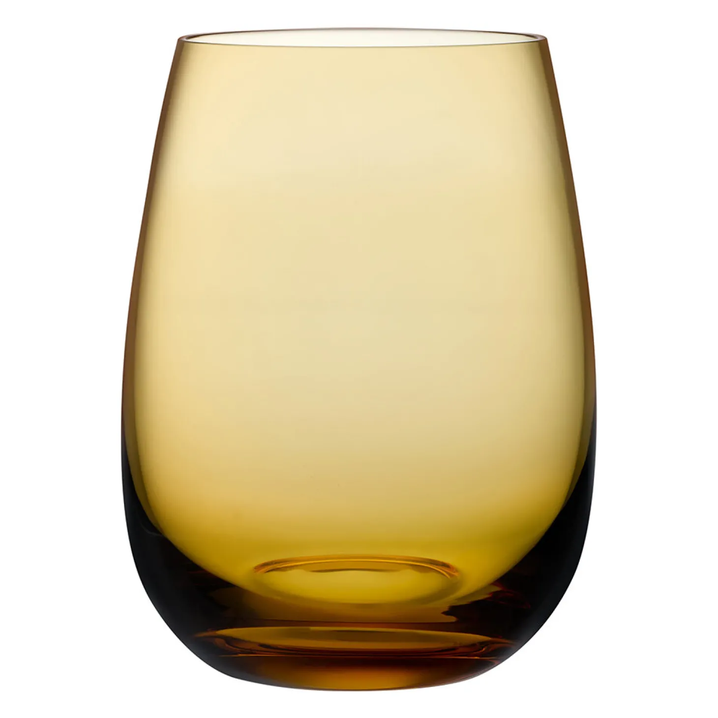 Nude Colored U Waterglazen, 4 stuks amber
