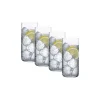 Nude Finesse Grid Longdrinkglazen, 0,35L 4 stuks
