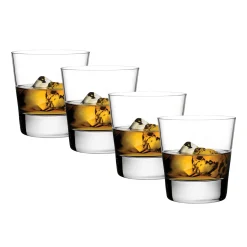 Nude Highlands Lowball Whiskyglazen, 0,37L 4 stuks