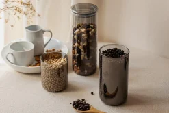 Nuts Voorraadpot met Deksel, 0,5L smoke