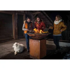 Ofyr Classic+ Storage Corten 100 Vuurschaal