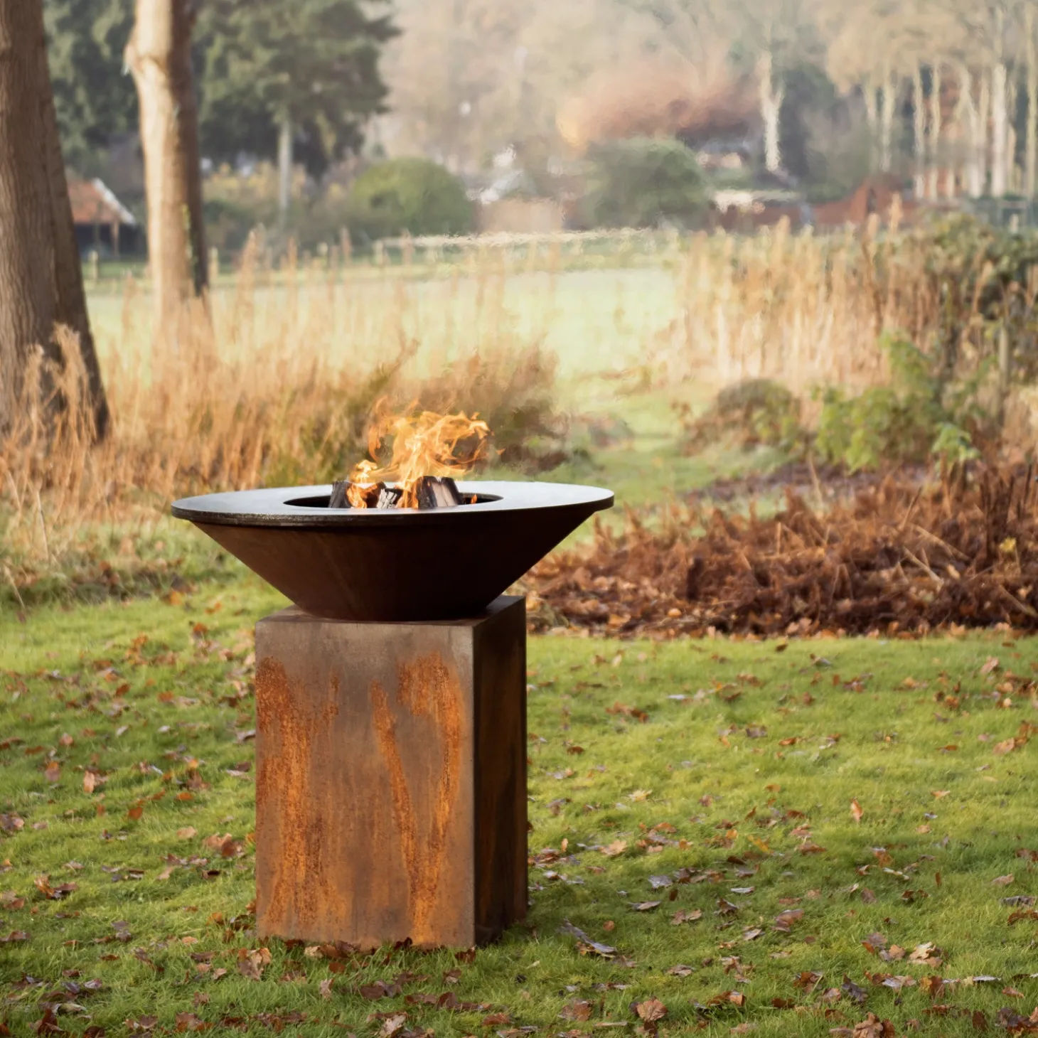 Ofyr Classic+ Storage Corten 100 Vuurschaal
