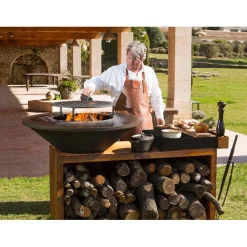 Ofyr Island+ Corten 85 Buitenkeuken, keramiek