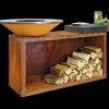 Ofyr Island+ Corten 100 Buitenkeuken, keramiek