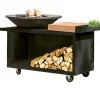 Ofyr Island+ PRO Black 100 Buitenkeuken, teakhout