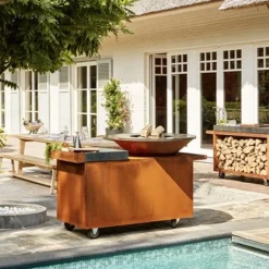 Ofyr Island+ PRO Corten 100 Buitenkeuken, keramiek