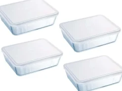 Pyrex Cook & Freeze Batch Cooking Schalenset, 4-delig 22x17cm