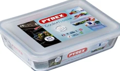 Pyrex Cook & Freeze Schaal Rechthoek met Deksel, 19x14cm