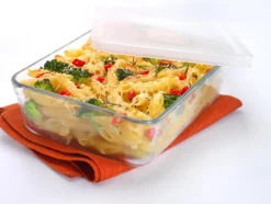 Pyrex Cook & Freeze Schaal Rechthoek met Deksel, 25x19cm