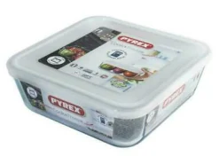 Pyrex Cook & Freeze Schaal Vierkant met Deksel, 20x20cm