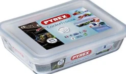 Pyrex Cook & Freeze Schaal Rechthoek met Deksel, 22x17cm