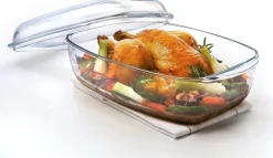 Pyrex Slowcook Ovenschaal met Glazen Deksel, 37x22cm